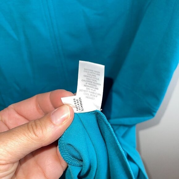 J Jill Womens Dress Size XS Blue Wearever Collection Midi Seam Detail New - Picture 8 of 9